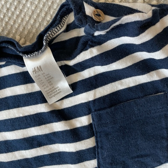 H&M Blue white striped shirt - Picture 3 of 3